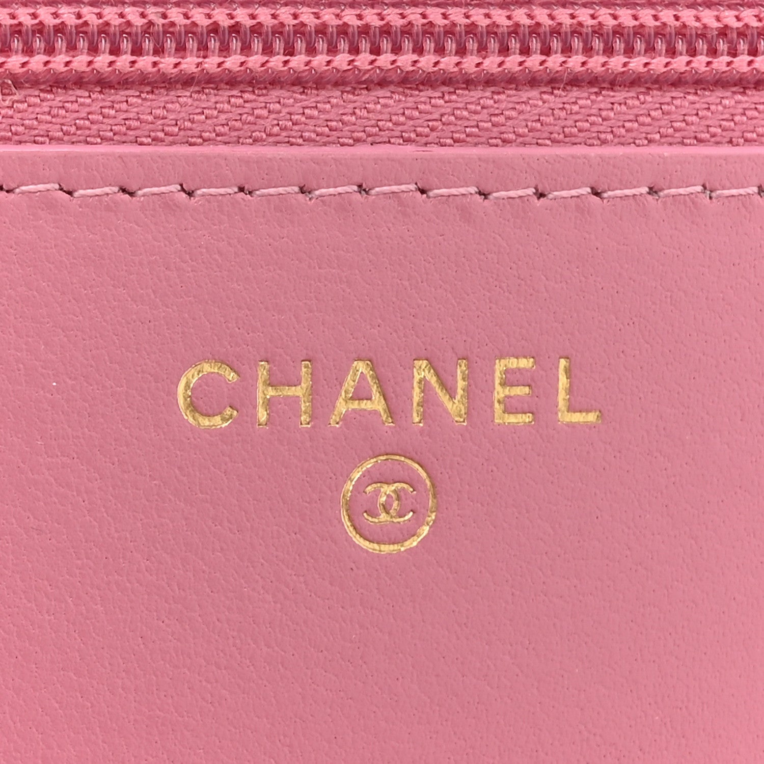 Chanel Tweed Quilted Wallet On Chain WOC Pink 6 of 7