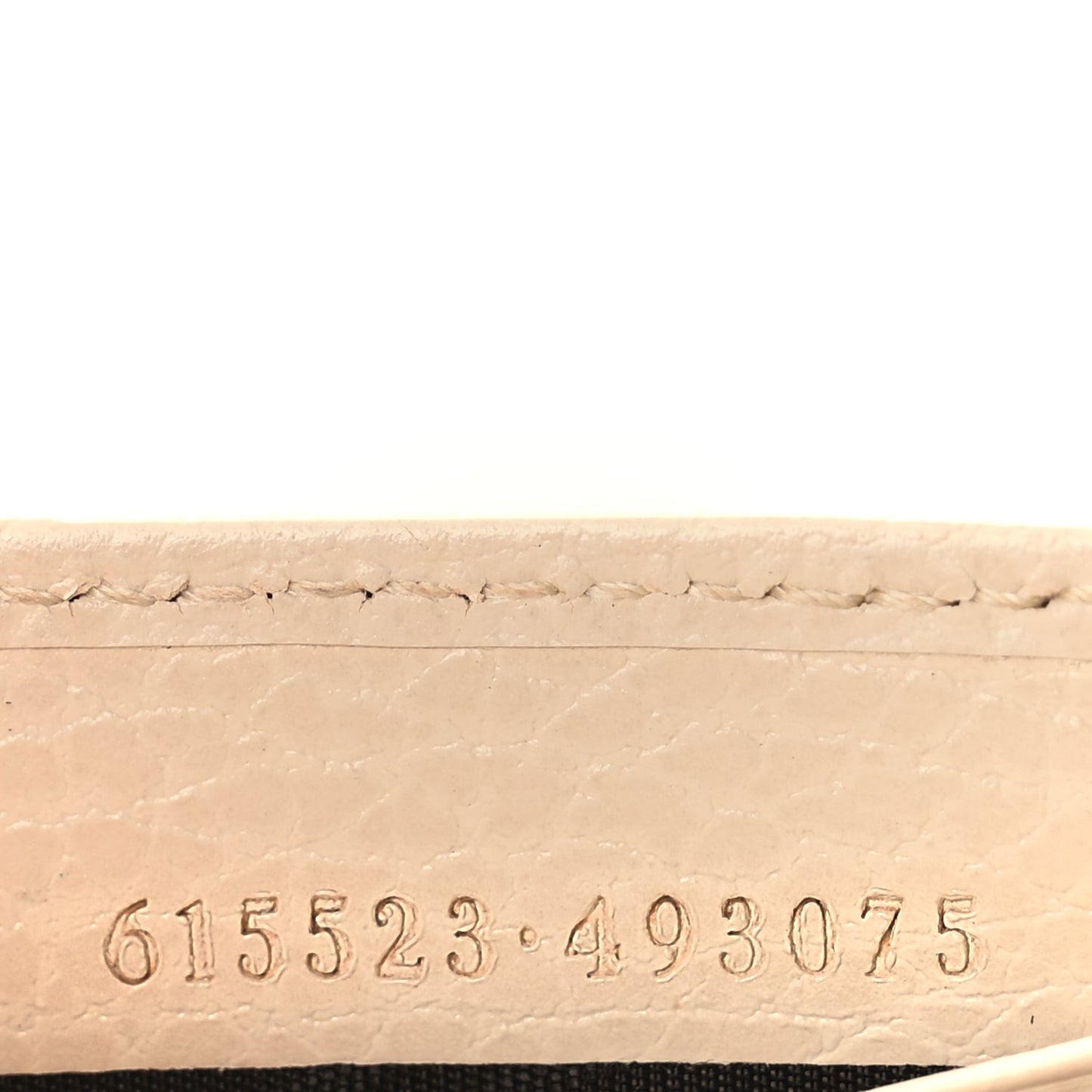 Dollar Calfskin Interlocking G Chain Wallet Ivoire