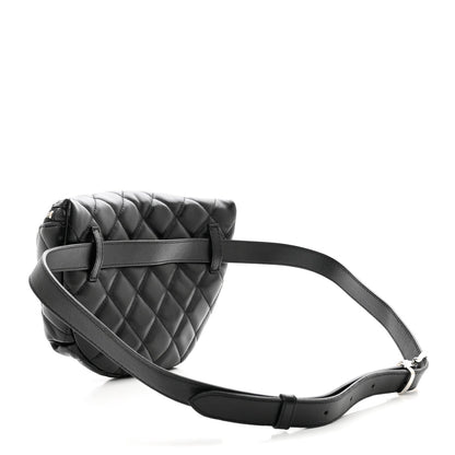 Chanel Calfskin Quilted Waist Belt Bag Black 3 of 7