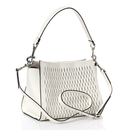 Mulberry Mesh Calfskin Small Iris Tote White Rust 2 of 9