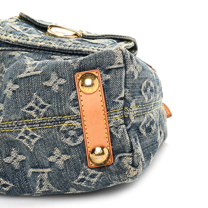 Louis Vuitton Monogram Denim Baggy PM  Blue 8 of 8