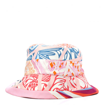 Hermes Silk Carla Patchwork Bucket Hat 57 4 of 7