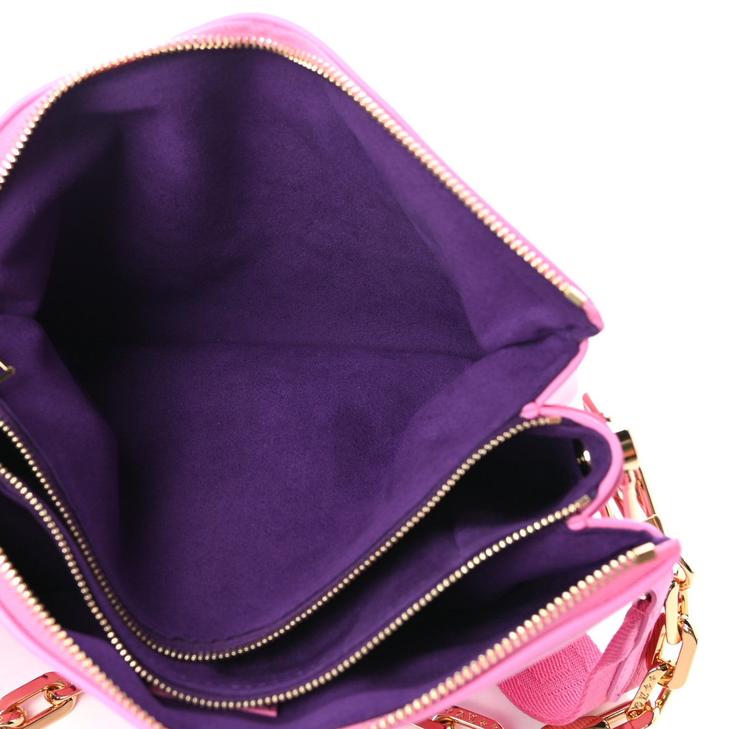 Louis Vuitton Lambskin Embossed Monogram Vuittamins Coussin PM Rose Violet 5 of 11