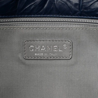 Chanel Calfskin Ultra Stitch Oversize Flap Navy 6 of 10