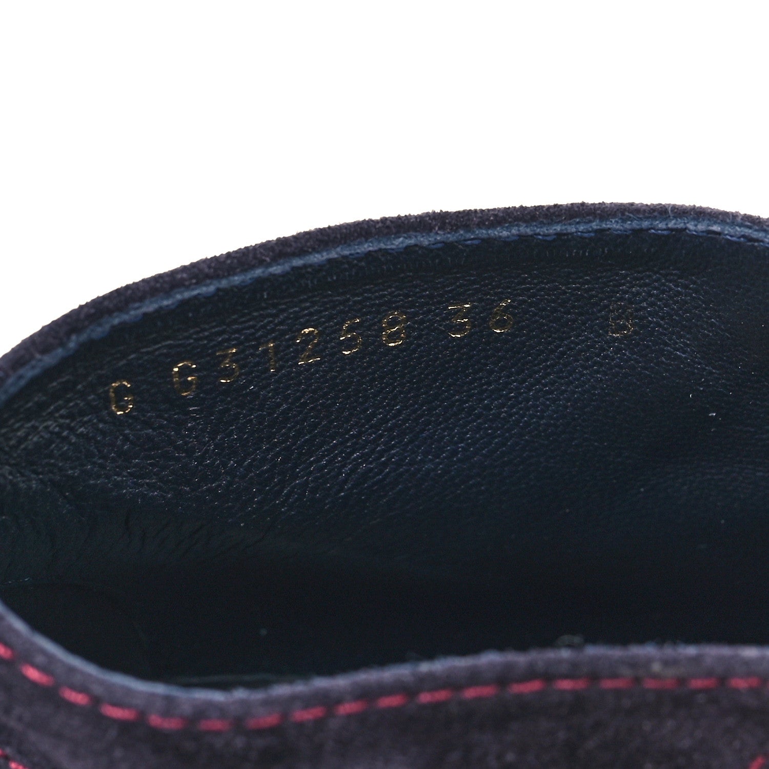 Chanel Suede Lace Up Wedge Booties 36 Dark Blue 6 of 8