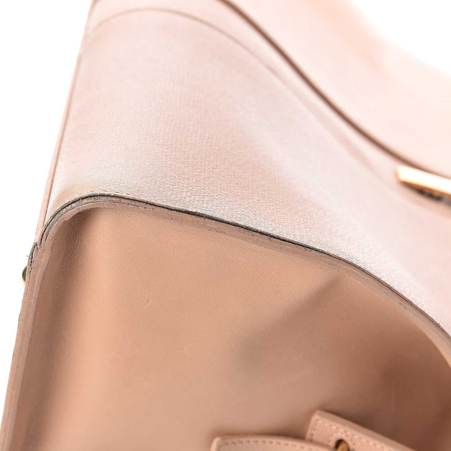 Textured Calfskin Large Cabas ChYc Beige