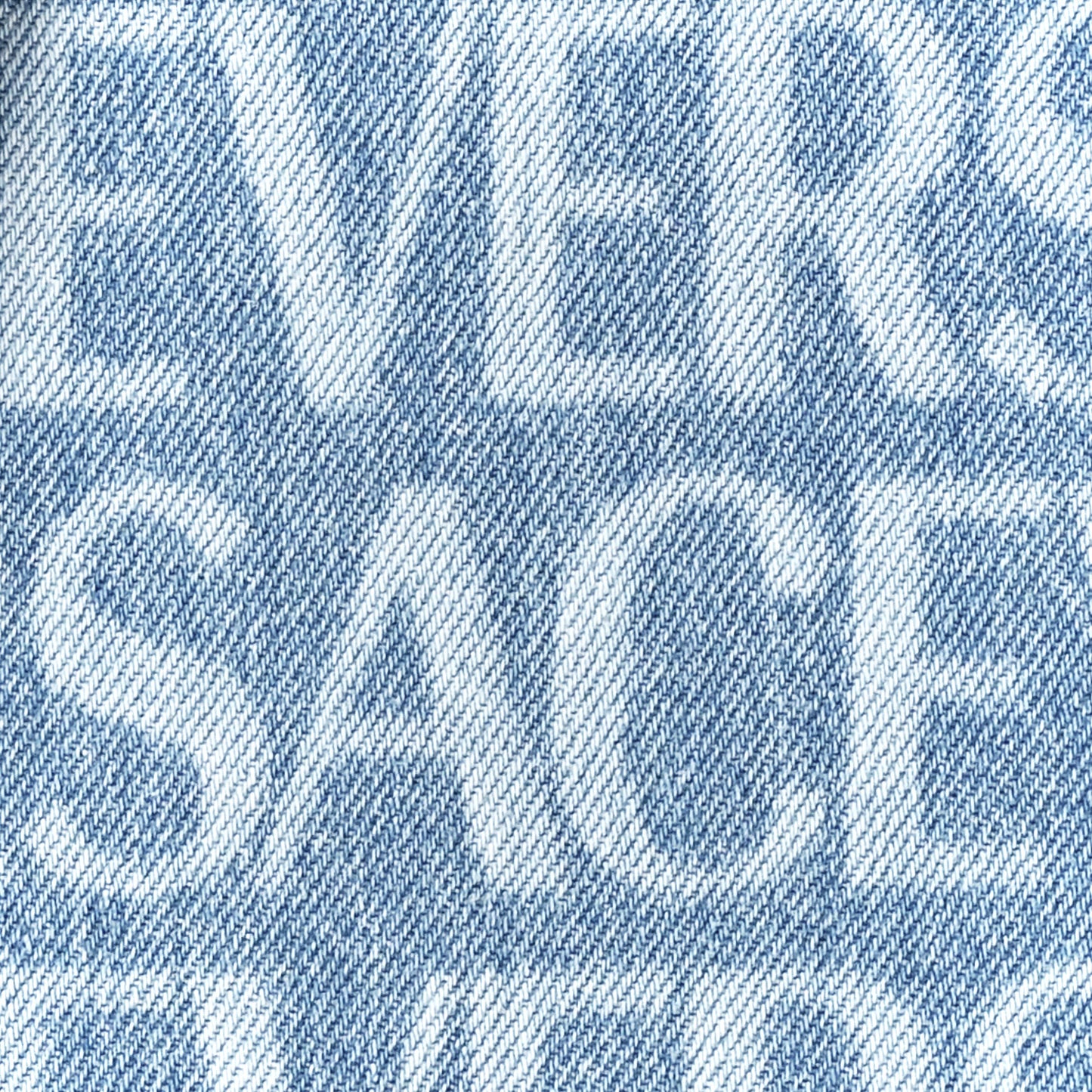 Denim Calfskin Allover Small Messenger Bag Blue