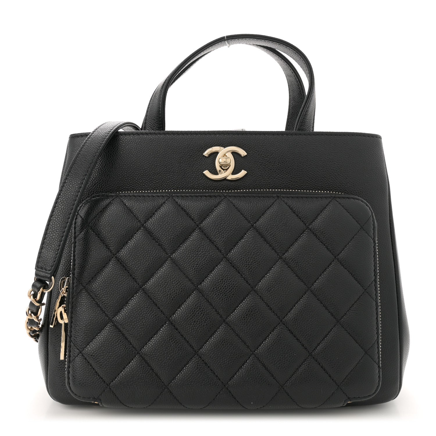 Chanel Caviar Quilted Small Business Affinity Shopping Bag Black 1 of 12