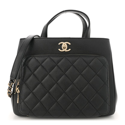 Chanel Caviar Quilted Small Business Affinity Shopping Bag Black 1 of 12