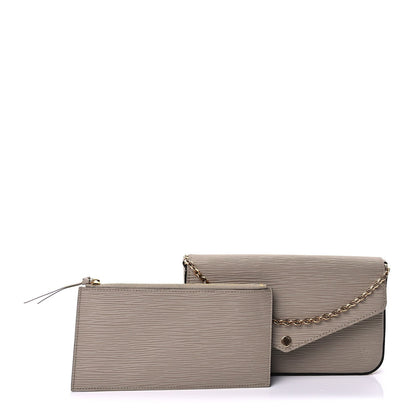 Louis Vuitton Epi Felicie Pochette Chain Wallet Galet 2 of 9