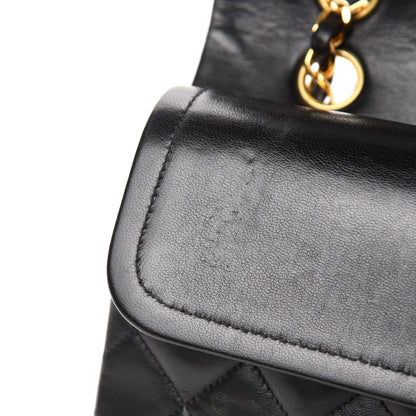 Chanel Lambskin Quilted Medium Double Flap Black 8 of 14