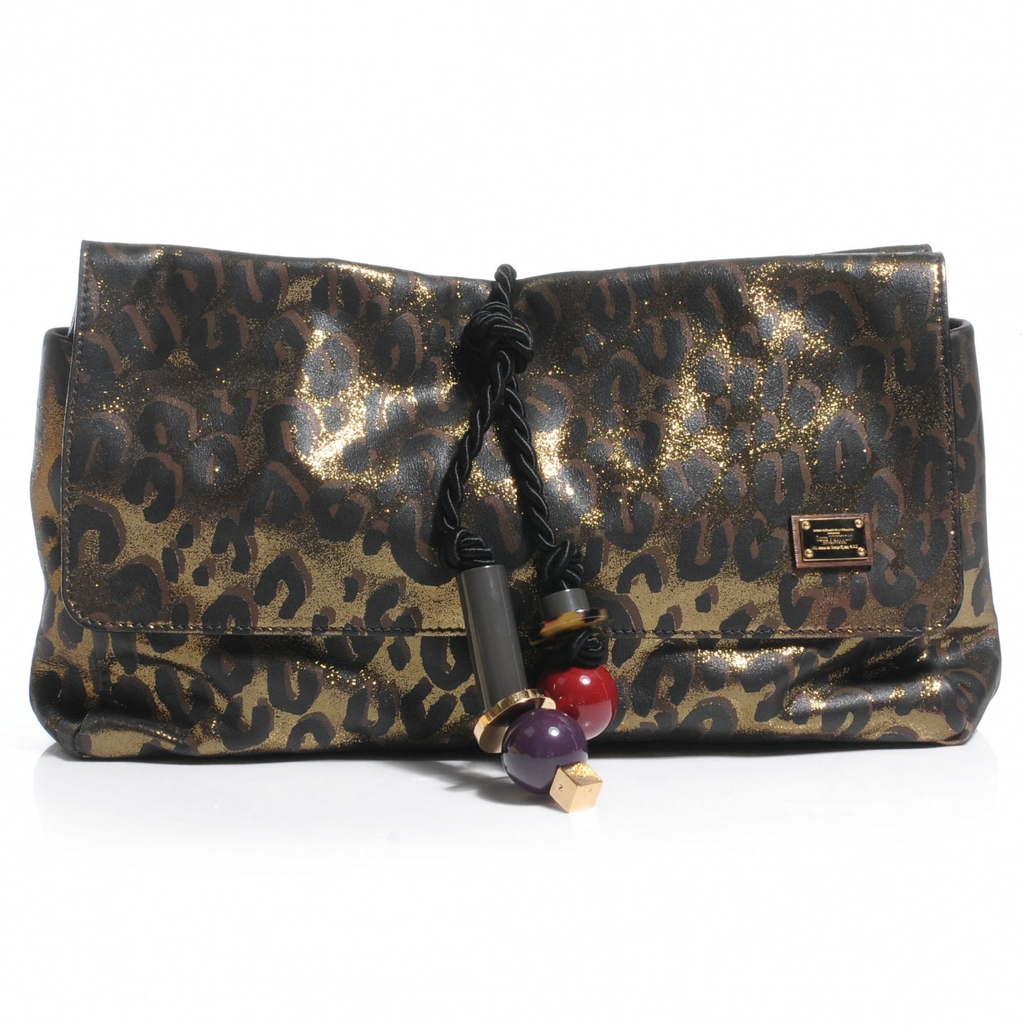 Leopard Nocturne African Queen Clutch