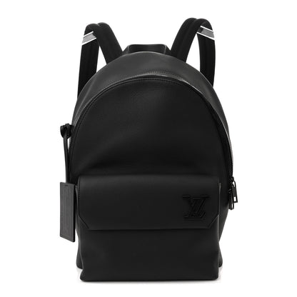 Louis Vuitton Grained Calfskin Aerogram Takeoff Backpack Black 1 of 9