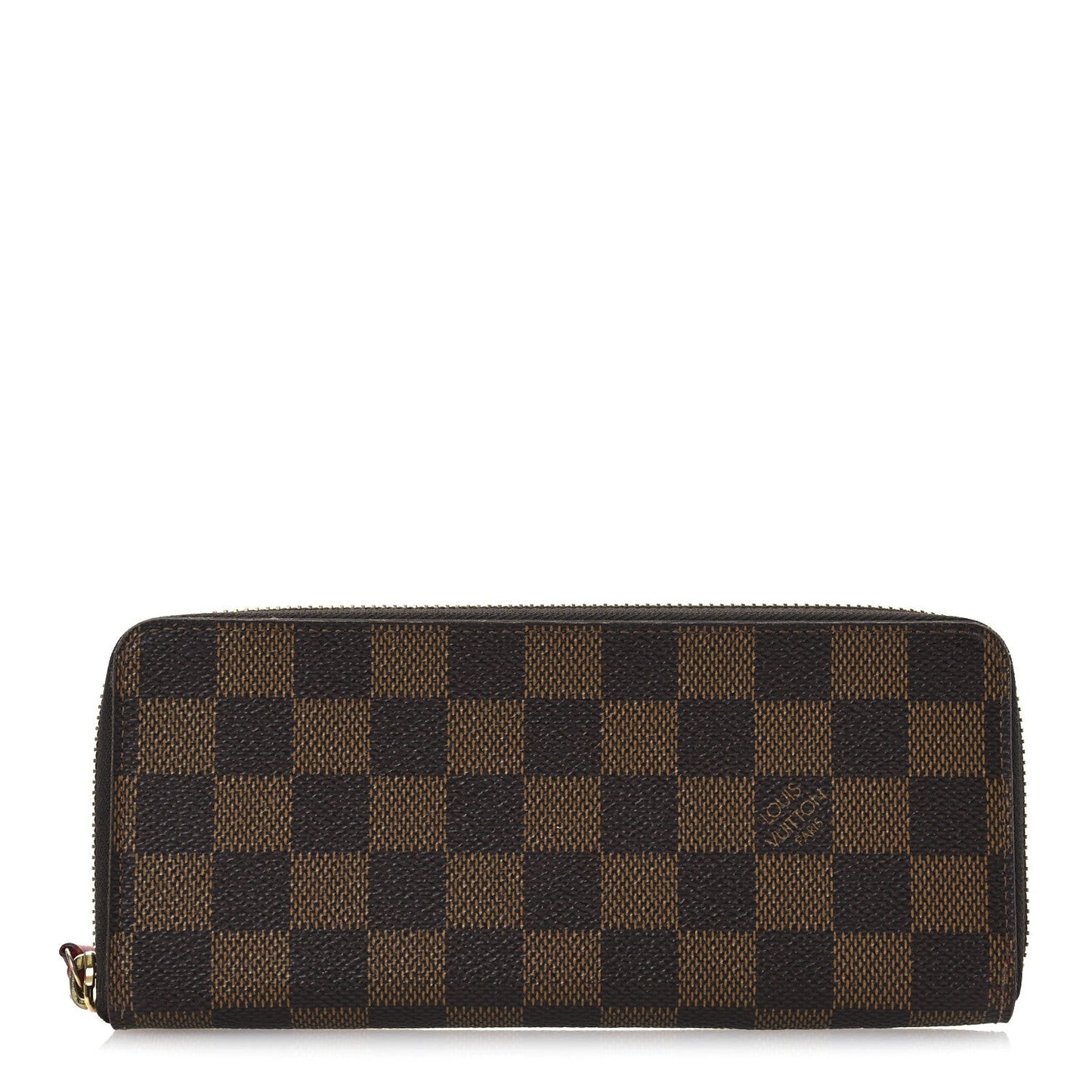 Damier Ebene Clemence Wallet Cherry