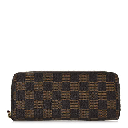 Louis Vuitton Damier Ebene Clemence Wallet Cherry 1 of 7