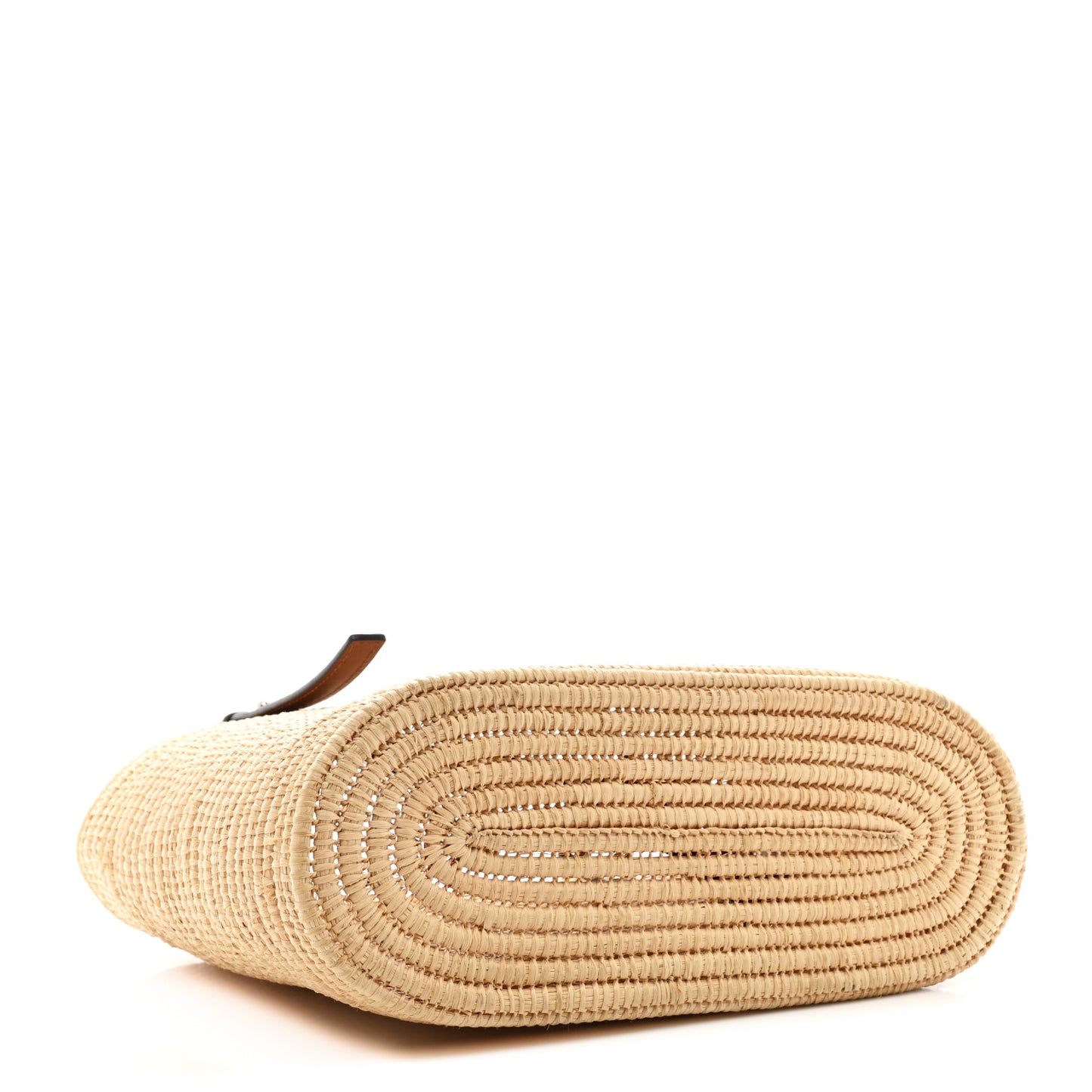 Raffia Small Square Basket Tote Bag Natural Tan