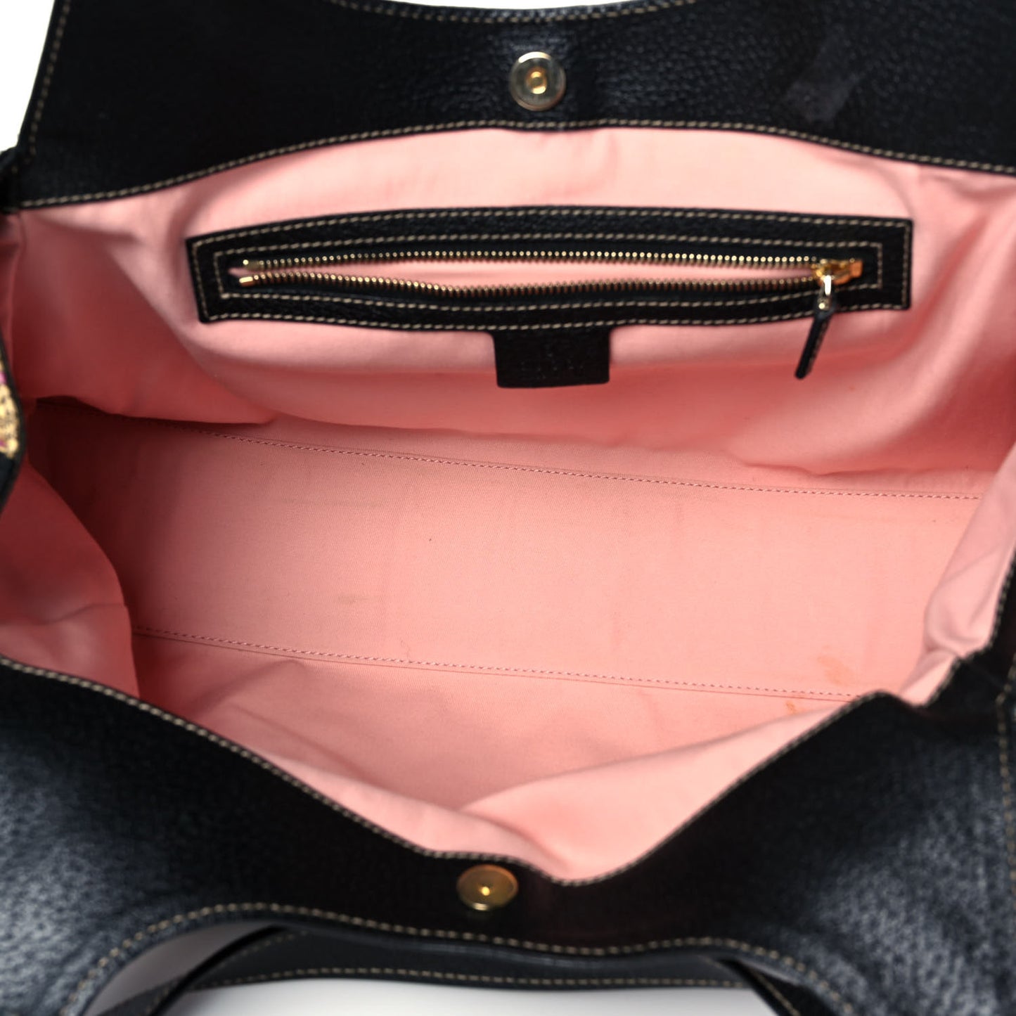 Satin Medium Charmy Shoulder Bag Black Multicolor