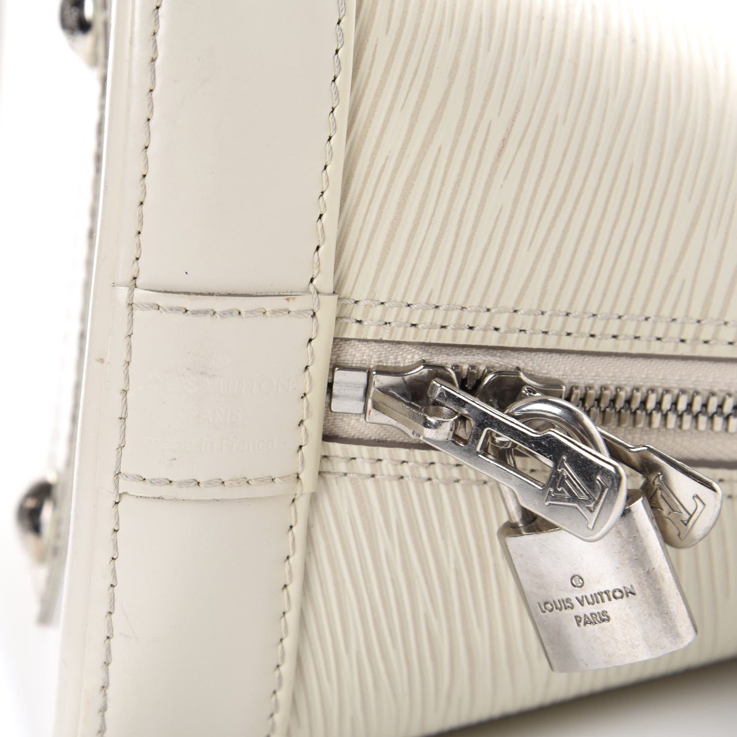 Louis Vuitton Epi Alma PM Ivory 14 of 15