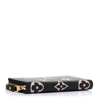 Louis Vuitton Empreinte Monogram Giant Zippy Wallet Black Beige 4 of 7