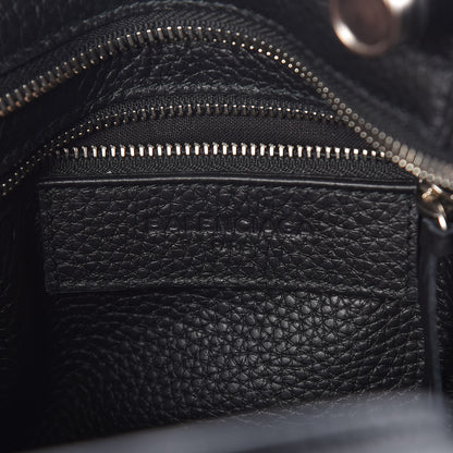 Balenciaga Veau Grana Perforated Blackout Hardware Nano City Black 6 of 9