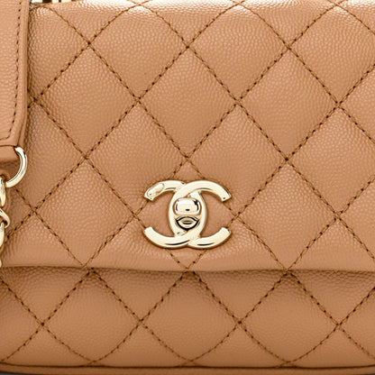 Chanel Caviar Lizard Embossed Quilted Extra Mini Coco Handle Flap Brown 8 of 11