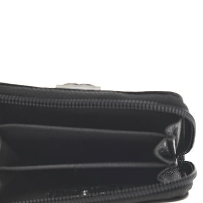 Chanel Caviar Quilted Boy Zip Around Coin Purse Wallet So Black 5 of 11