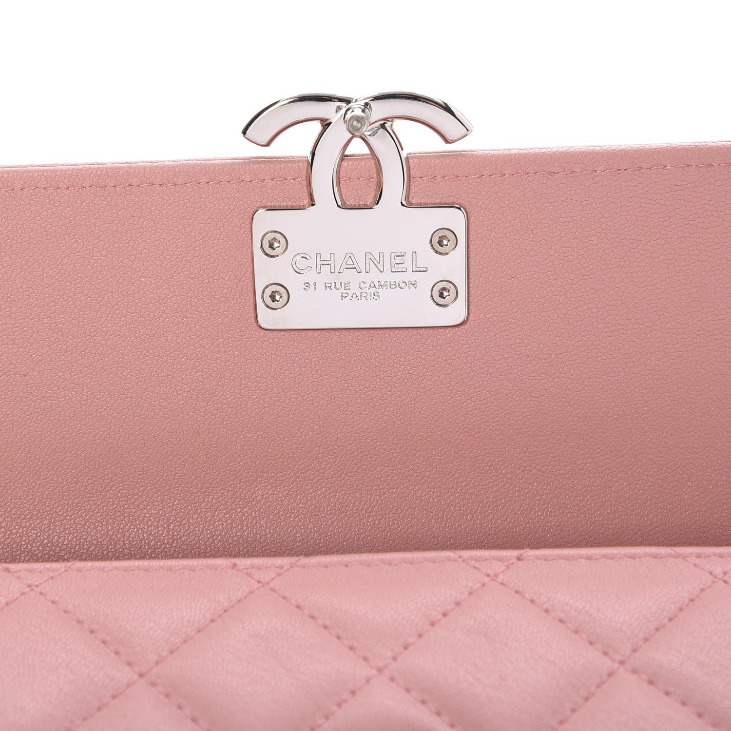 Chanel Lambskin Quilted CC Box Flap Wallet Light Pink 5 of 11