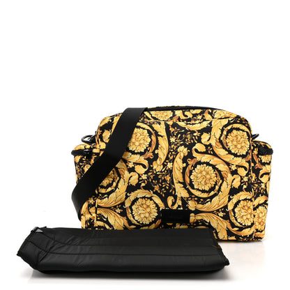 Versace Nylon Baroque Diaper Bag Black 3 of 11