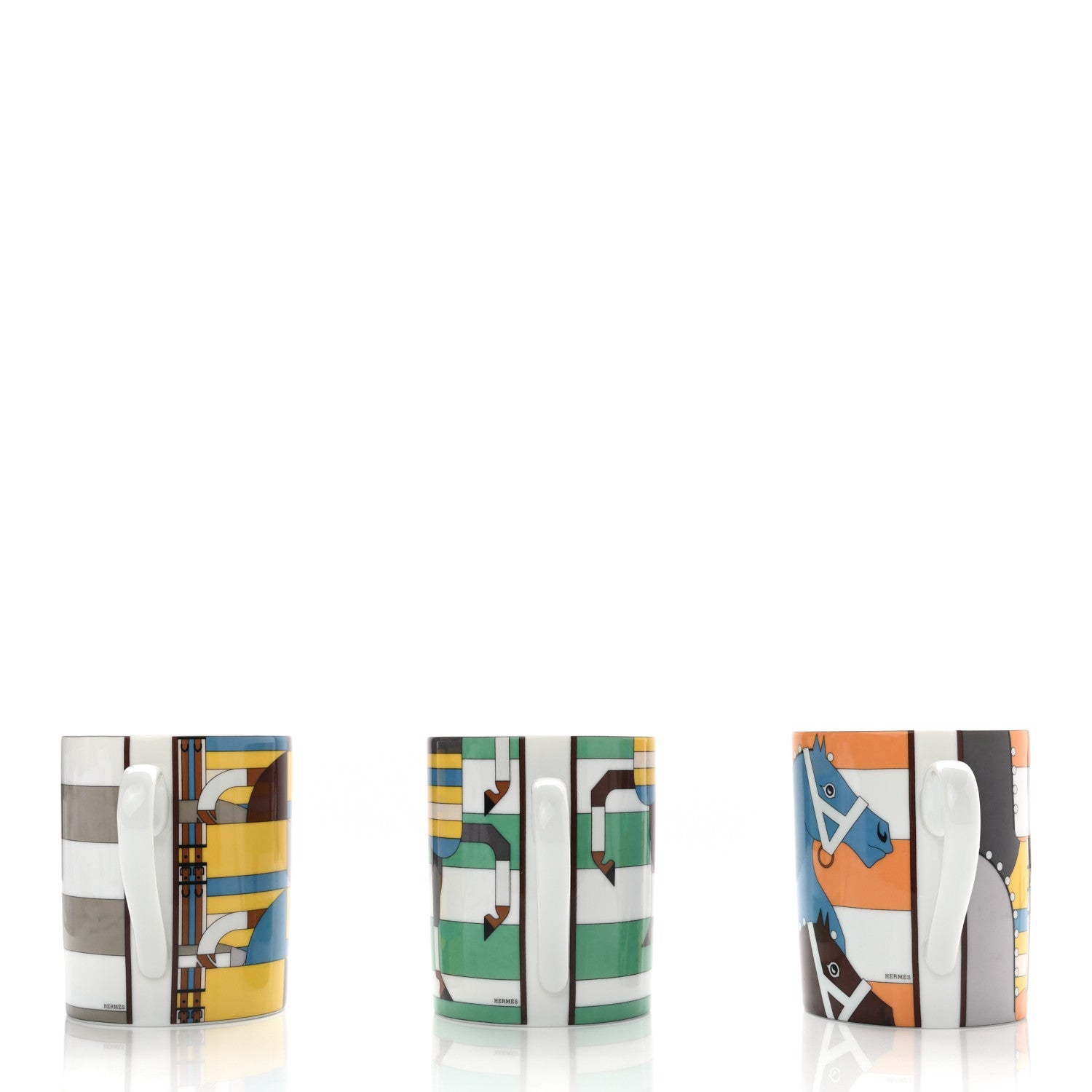 Hermes Porcelain Rocabar Mug Set of 3 4 of 10