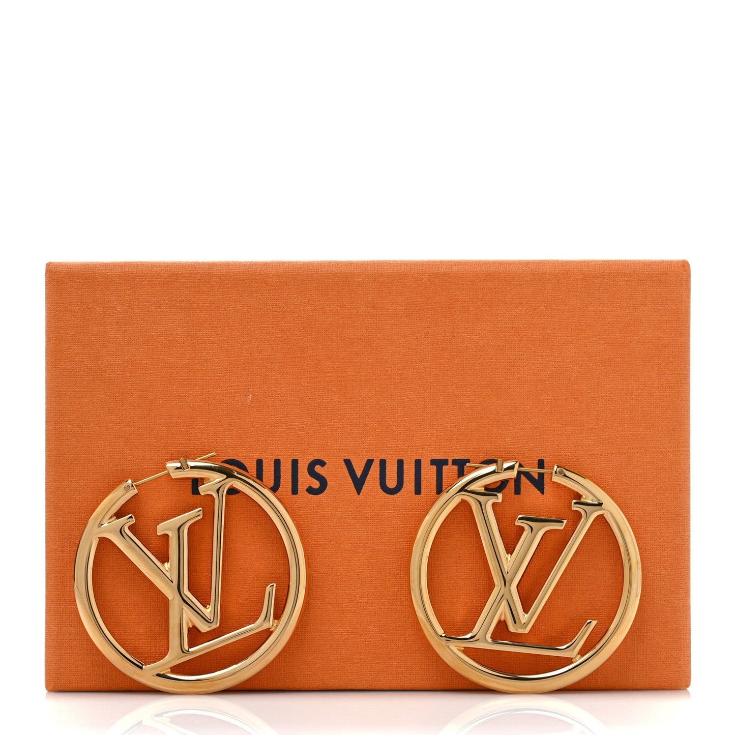 Metal Louise Hoop Earrings Gold