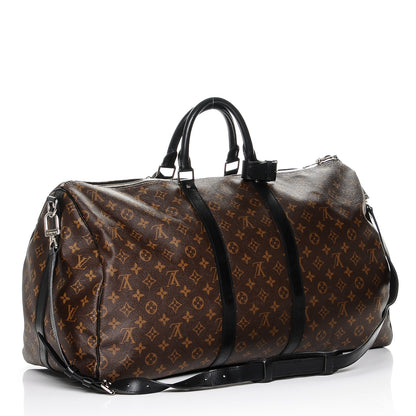 Louis Vuitton Monogram Macassar Keepall Bandouliere 55 3 of 7
