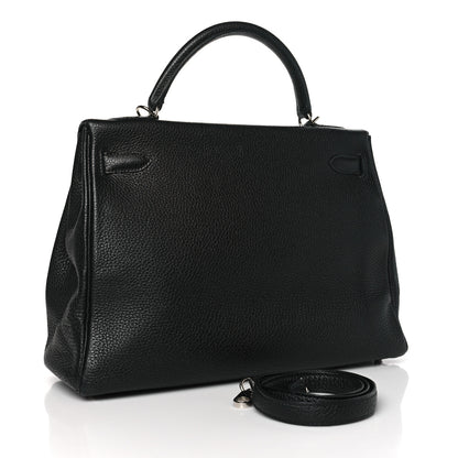 Hermes Taurillon Clemence Kelly Retourne 32 Black 3 of 14