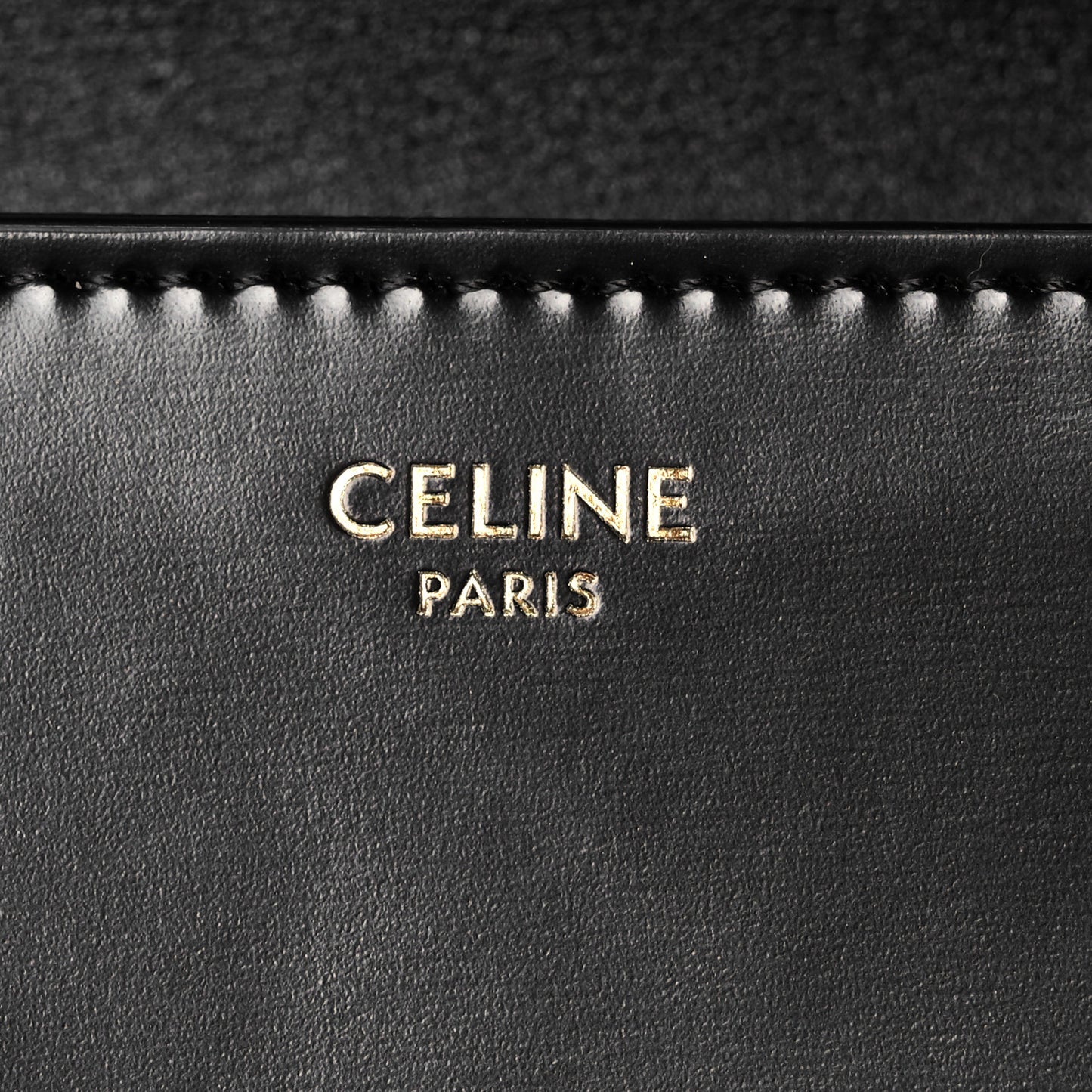 Shiny Calfskin Triomphe Chain Shoulder Bag Black