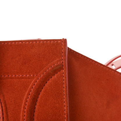 Celine Suede Medium Phantom Luggage Bright Orange 12 of 17