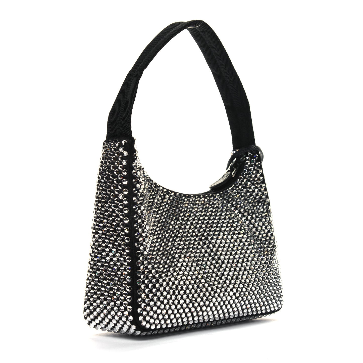 Satin Crystal Mini Re-Edition 2000 Bag Cristal