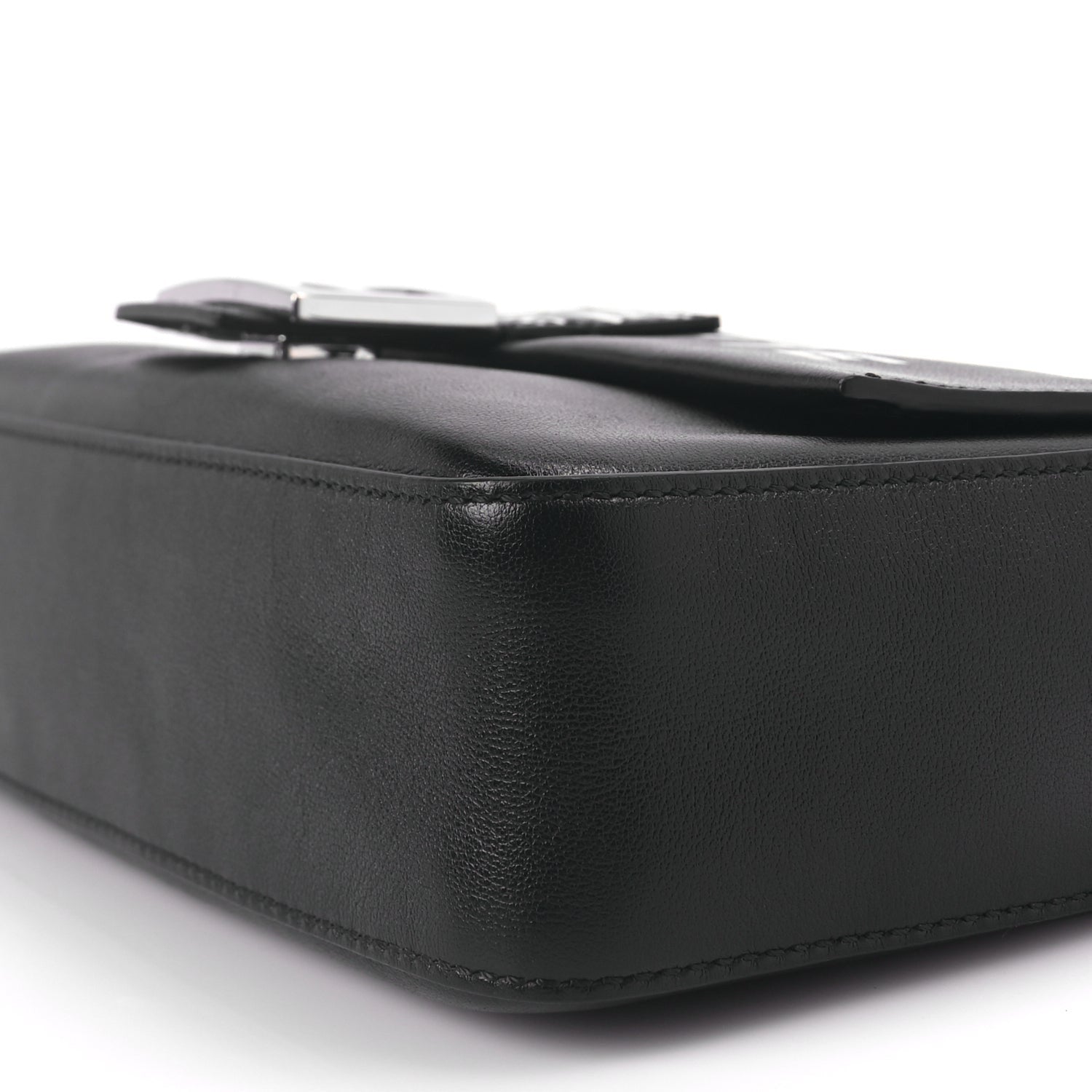Fendi FENDI X MARC JACOBS Nappa Logo Medium Baguette Black 8 of 8