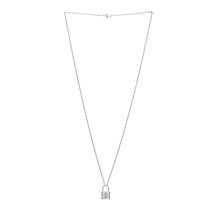 Louis Vuitton Sterling Silver Lockit Necklace 2 of 5