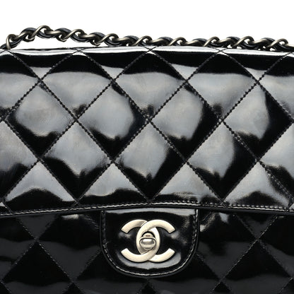 Chanel Patent Quilted Medium Single Flap Black 7 of 9