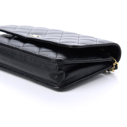 Chanel Caviar Quilted Wallet On Chain WOC Black 7 of 12