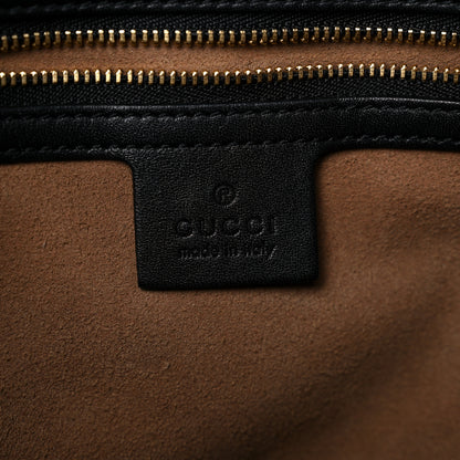 Gucci GG Supreme Monogram Medium Padlock Tote Black 6 of 12