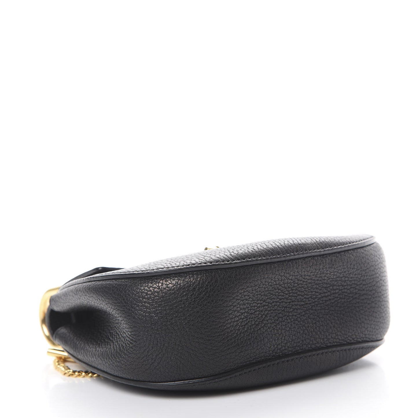 Grained Lambskin Mini Drew Shoulder Bag Black