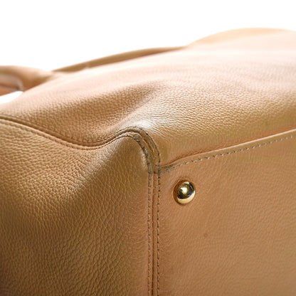 Chanel Calfskin Cerf Executive Shopper Tote Beige 18 of 19