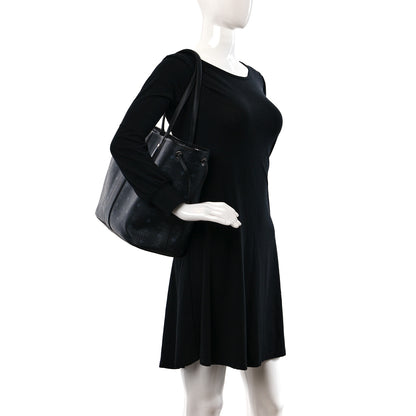 MCM Visetos Medium Liz Reversible Shopper Tote Black 2 of 16