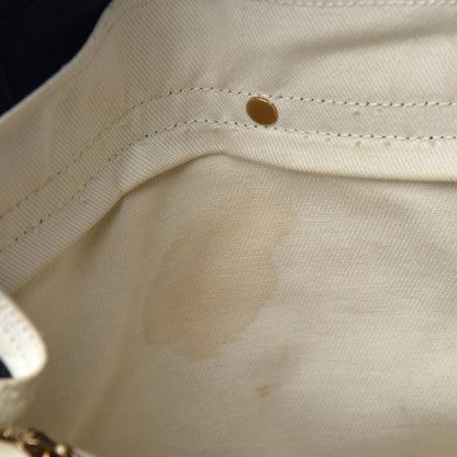 Saint Laurent Calfskin Canvas Medium Muse Two Blue 8 of 16