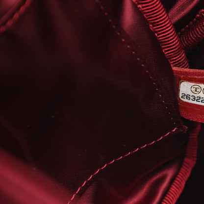 Chanel Satin Quilted Paris-Hamburg Camera Bag Red 7 of 10