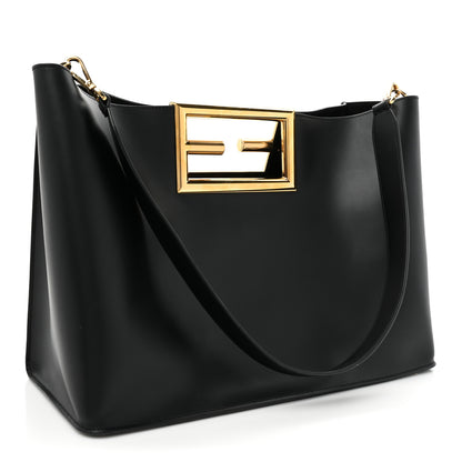 Fendi Vitello King Medium Fendi Way Tote Black 3 of 15