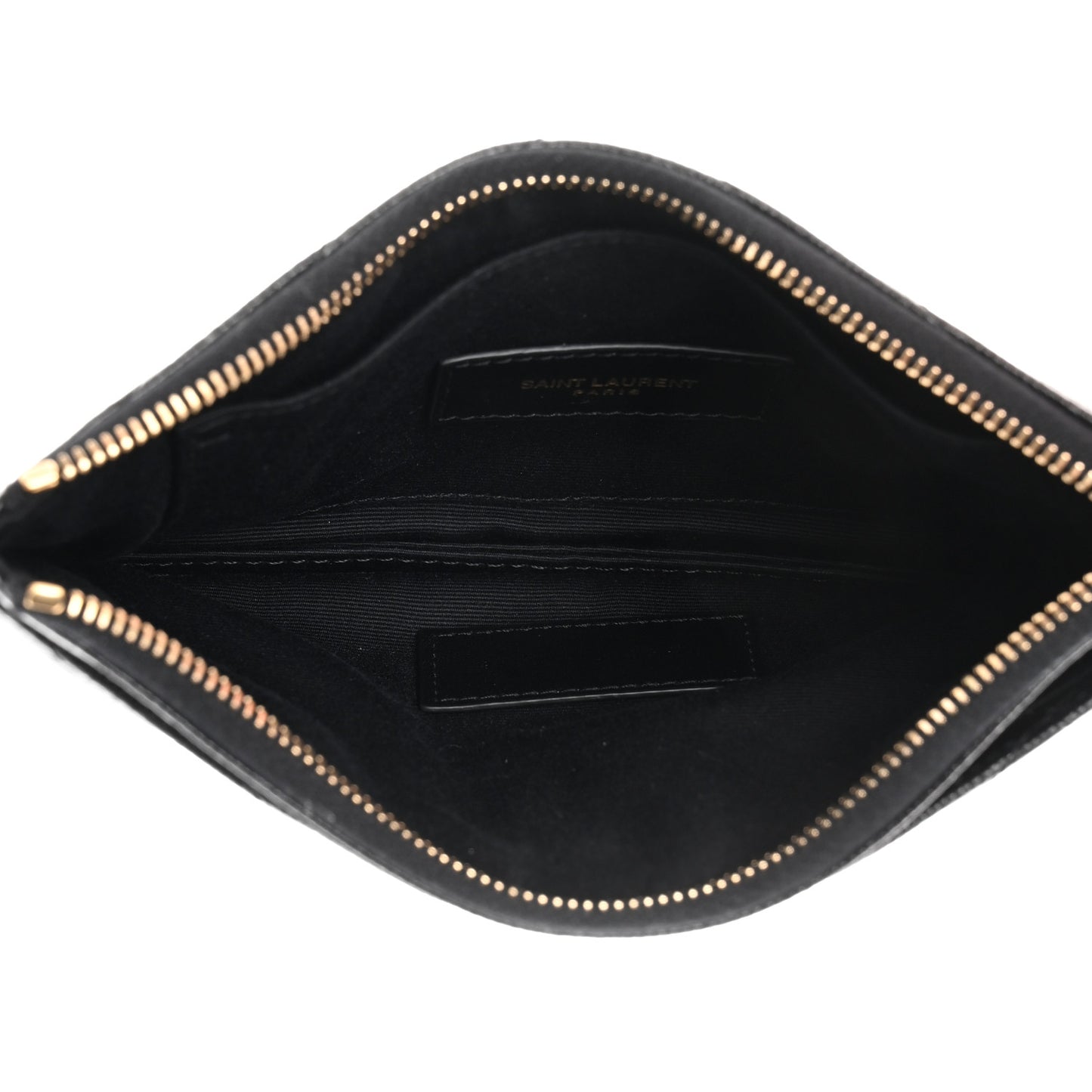Grain De Poudre Chevron Monogram Bill Pouch Black