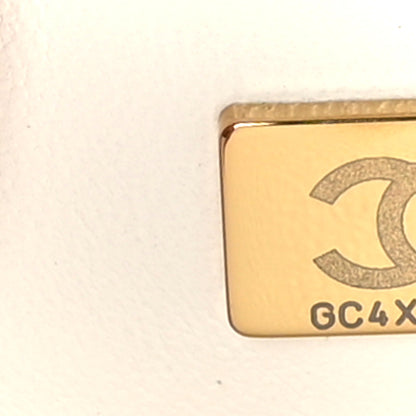 Chanel Caviar Quilted Small Top Handle Flap White 8 of 10