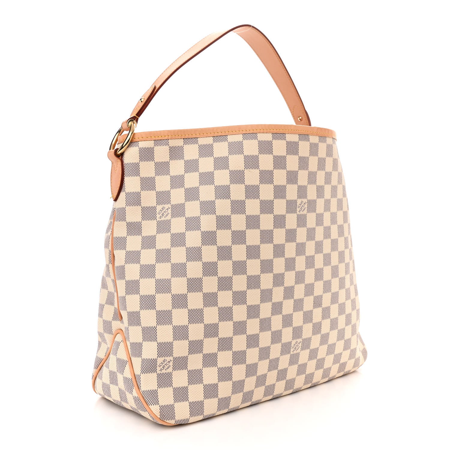 Louis Vuitton Damier Azur Delightful MM Rose Ballerine 3 of 11