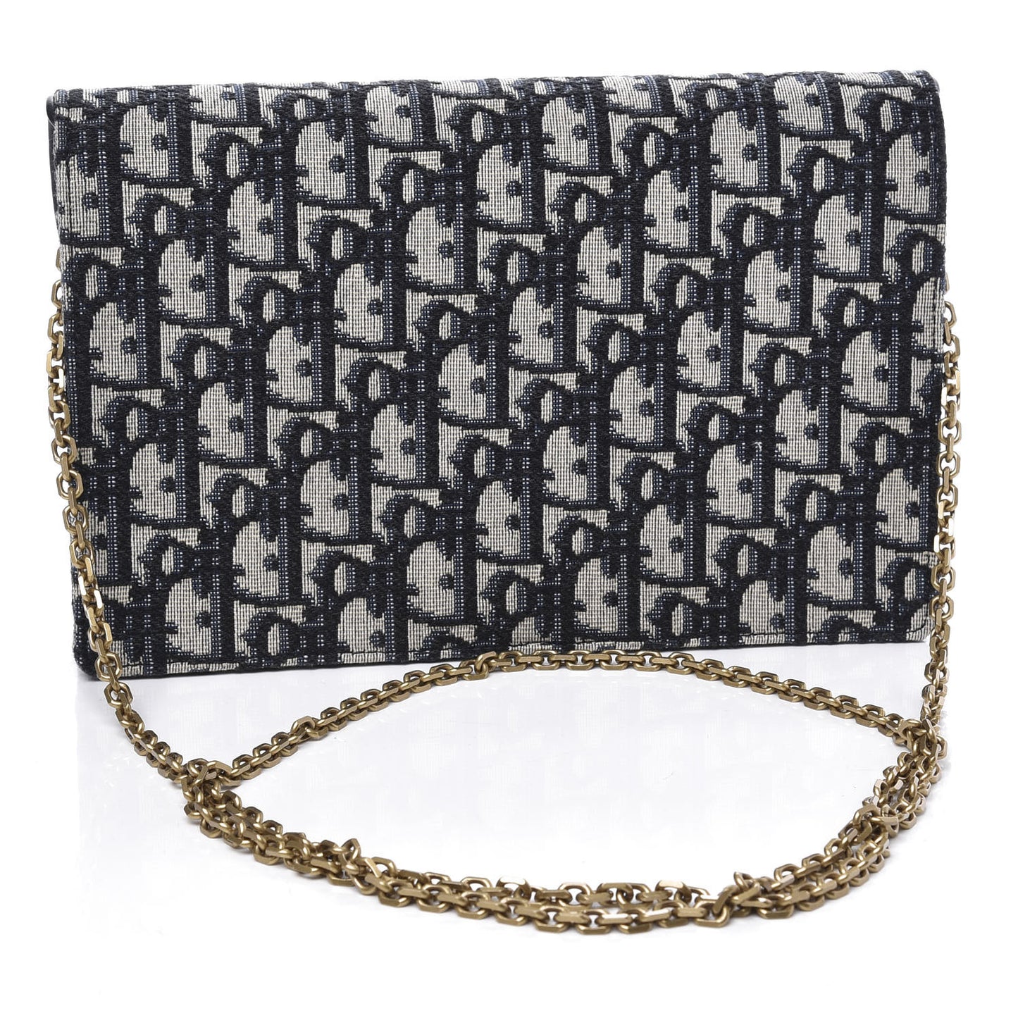 Oblique Saddle Chain Pouch Blue